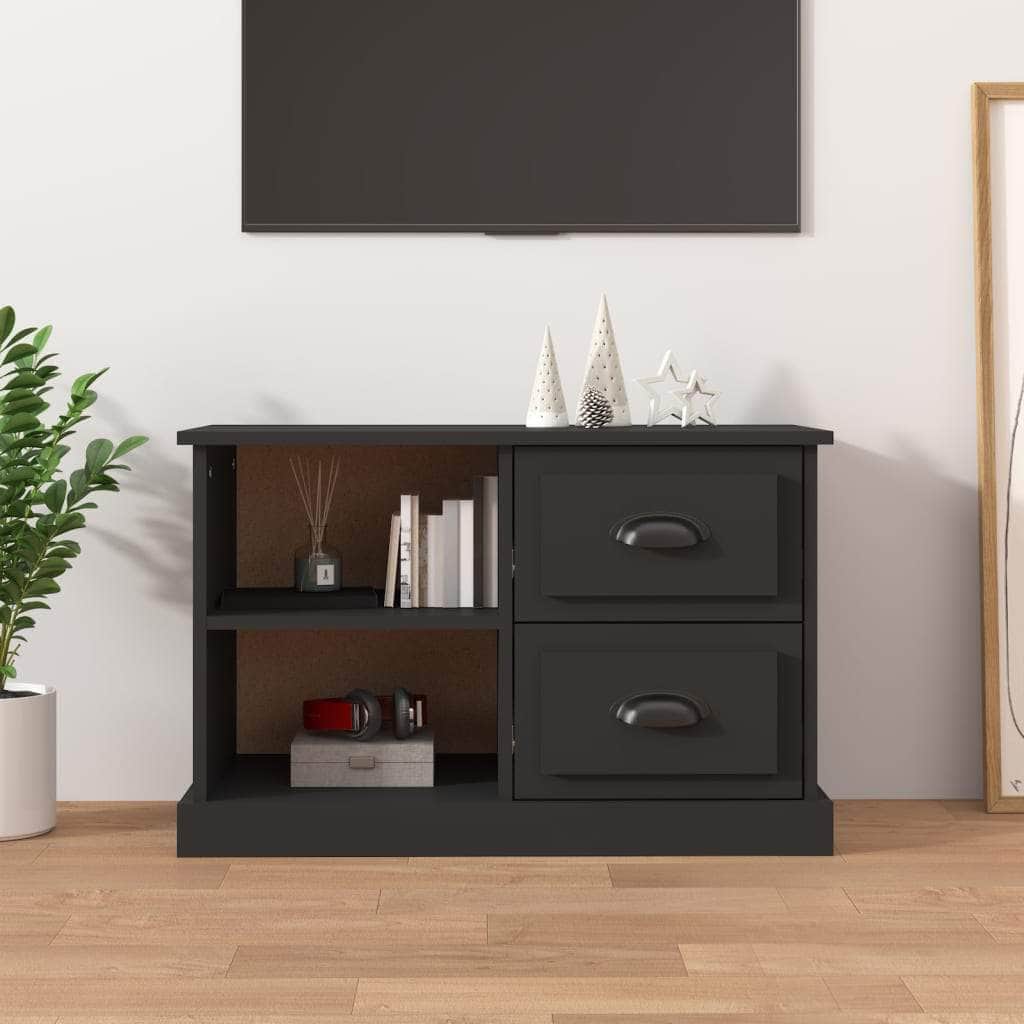 Sleek and Stylish Engineered Wood TV Stand in White Finish