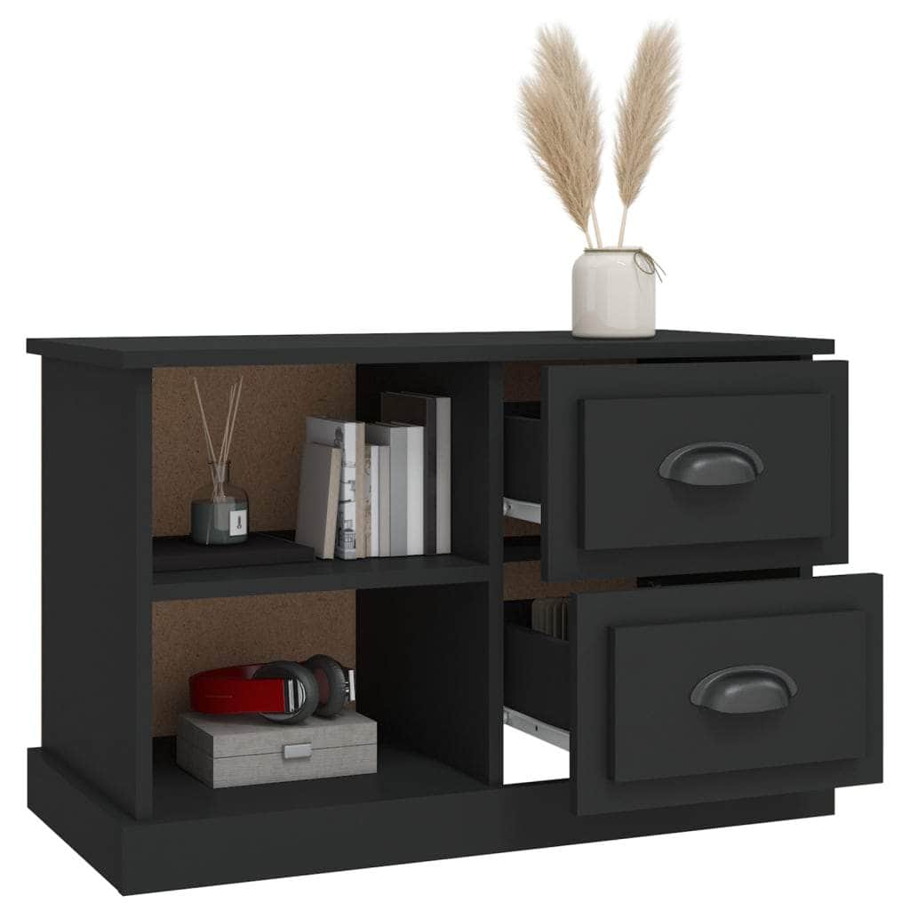 Sleek and Stylish Engineered Wood TV Stand in White Finish
