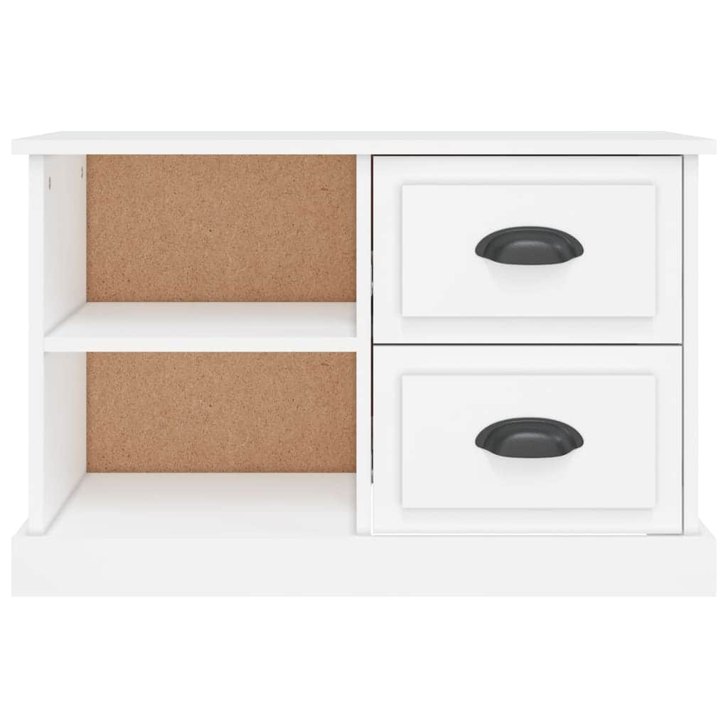 Sleek and Stylish Engineered Wood TV Stand in White Finish