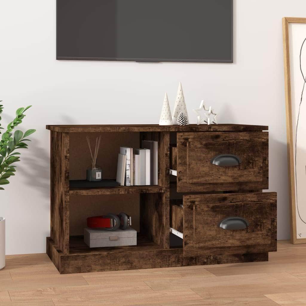 Sleek and Stylish Engineered Wood TV Stand in White Finish