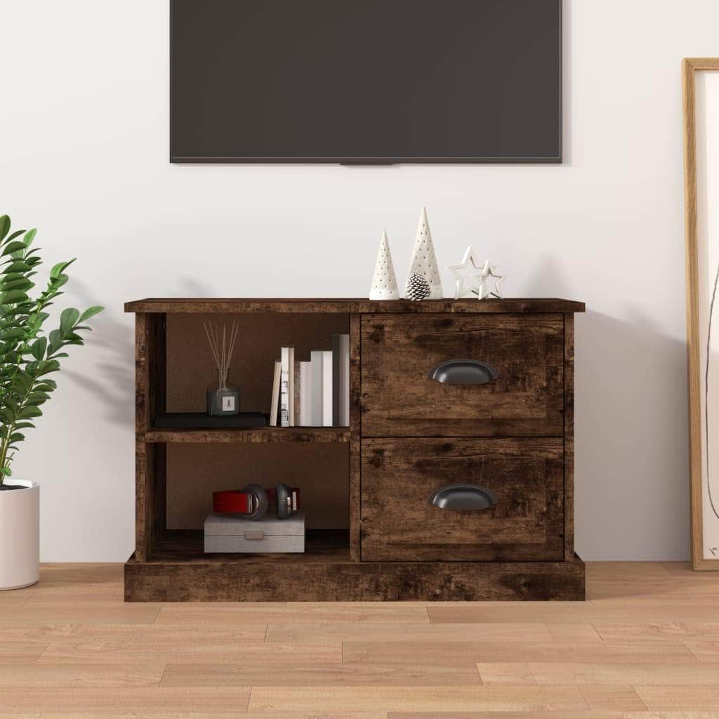 Sleek and Stylish Engineered Wood TV Stand in White Finish
