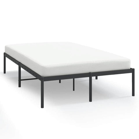 Sleek Black Double Metal Bed Frame