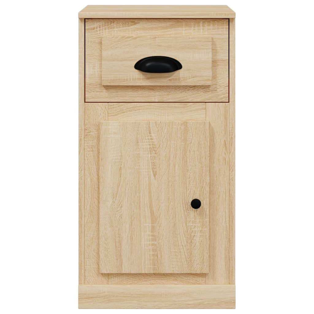 Sleek Engineered White Timber Sideboard with Storage Compartment