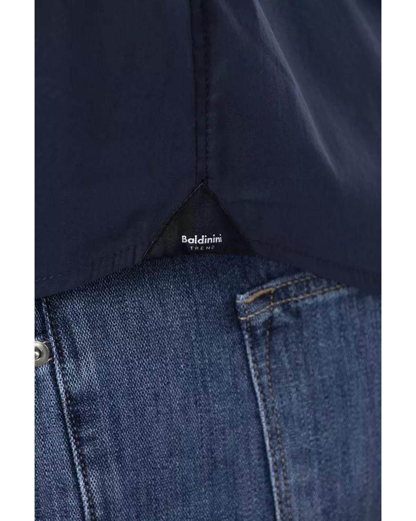 Sleek Men's Black/Bordeaux/Blue Cotton Shirt