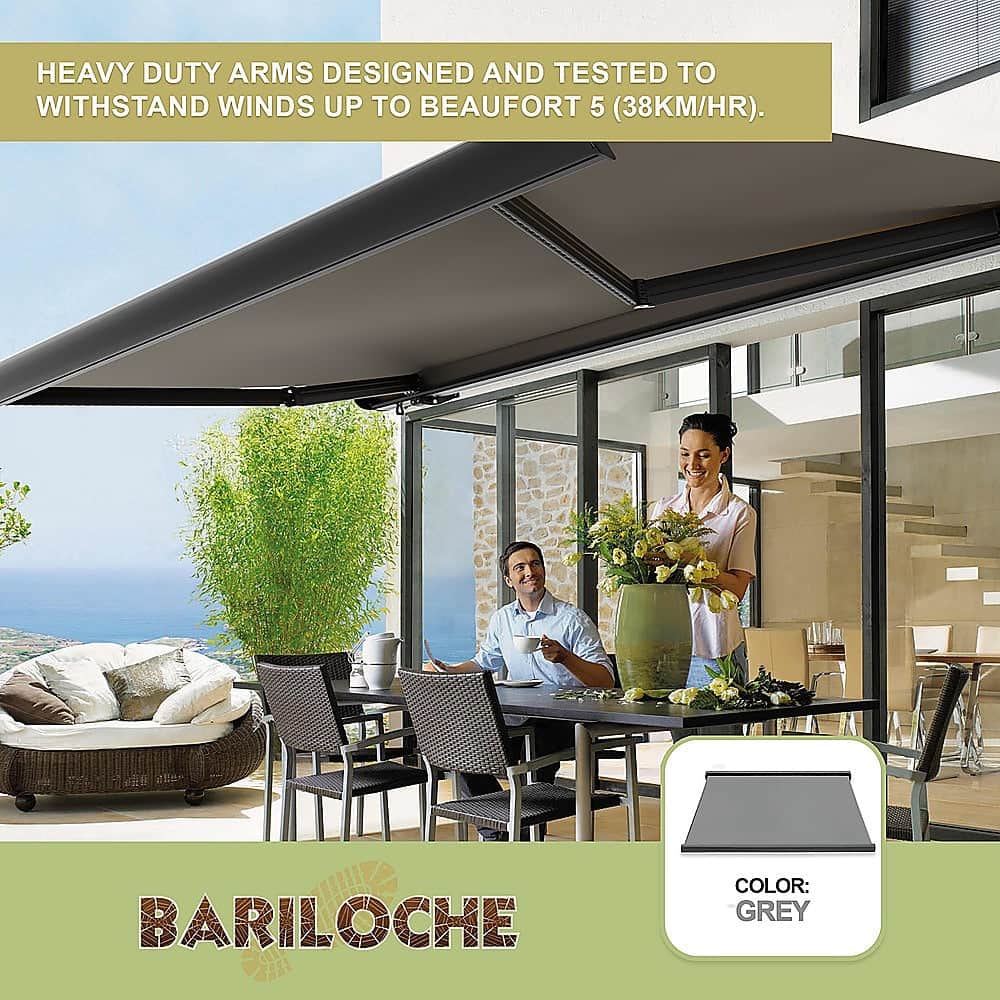 Sleek Motorised Retractable Awning - Heavy-Duty Full Cassette