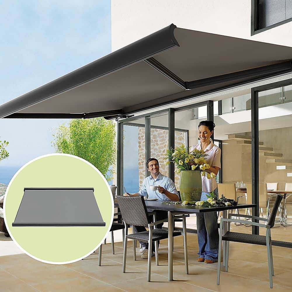 Sleek Motorised Retractable Awning - Heavy-Duty Full Cassette