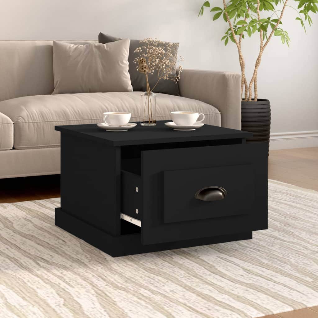 Sleek Simplicity: White Engineered Wood Coffee Table for Modern Living