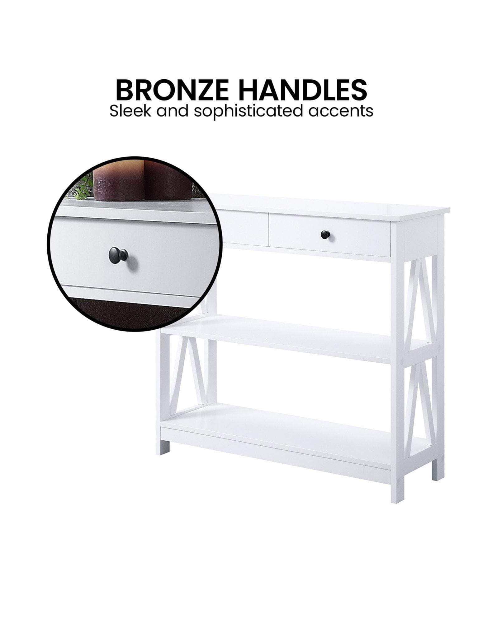 Sleek White Console Table for Modern Spaces