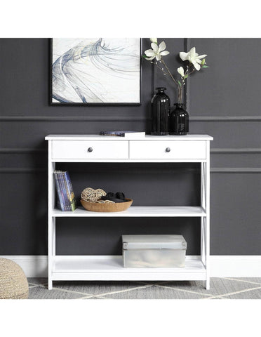 Sleek White Console Table for Modern Spaces