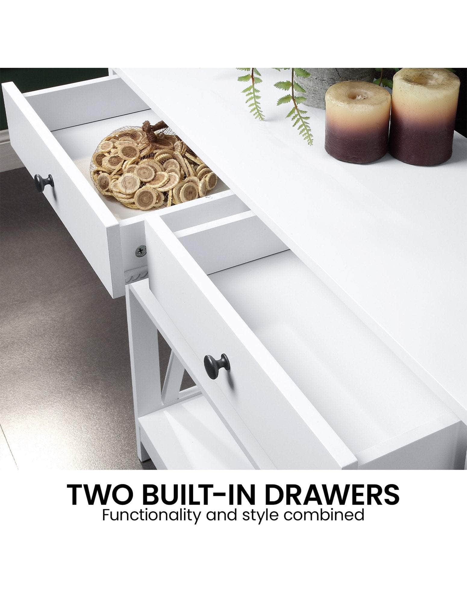 Sleek White Console Table for Modern Spaces