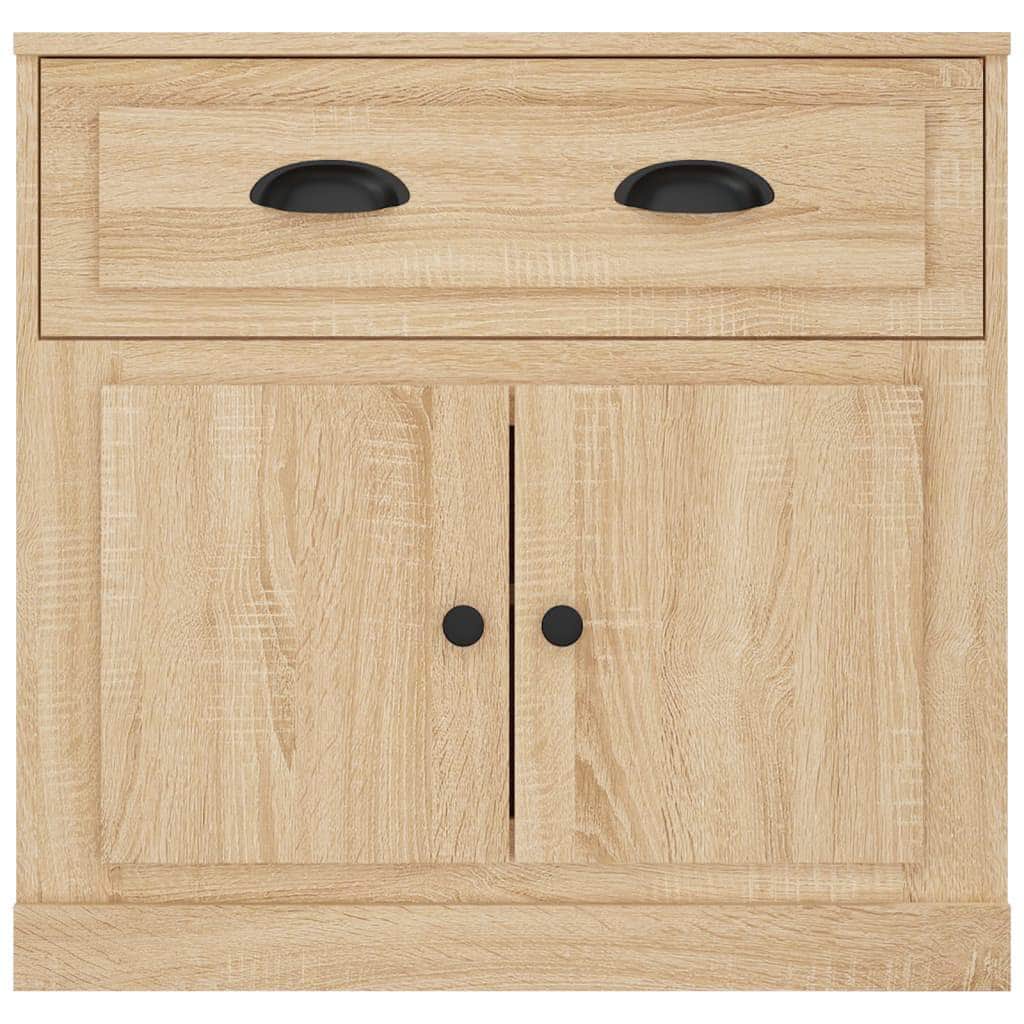 Sleek White Engineered Wood Sideboard