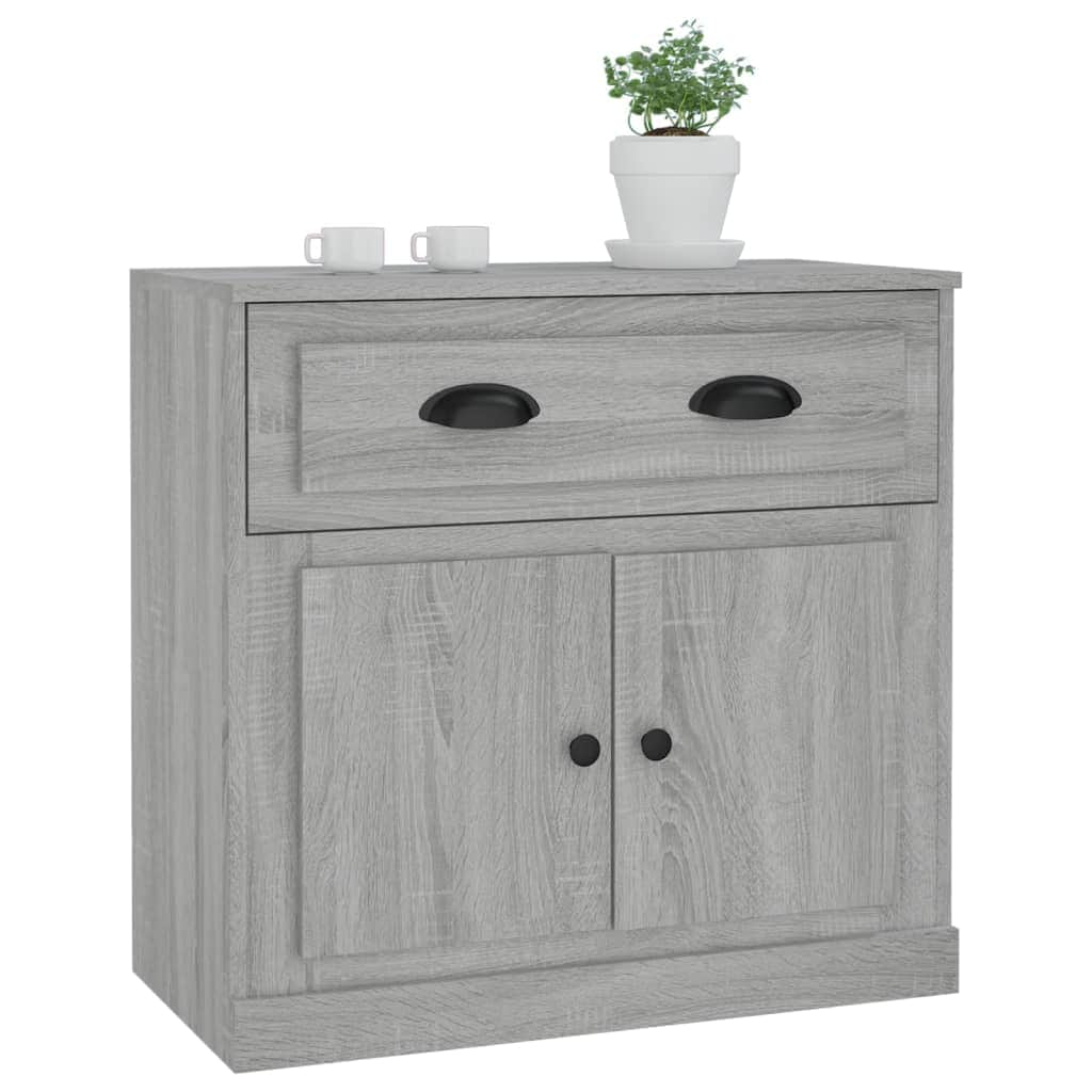 Sleek White Engineered Wood Sideboard