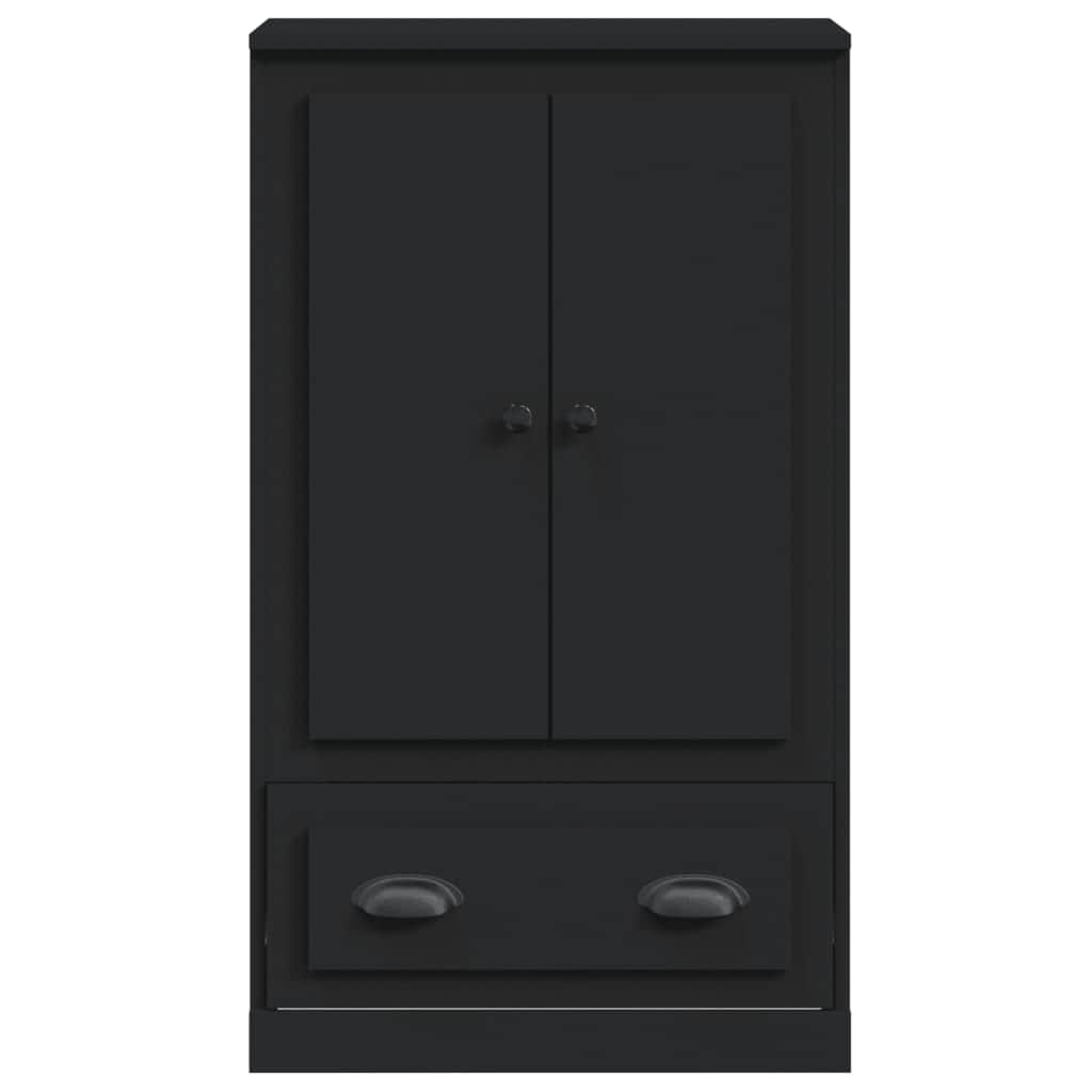 Sleek White Highboard in Engineered Wood