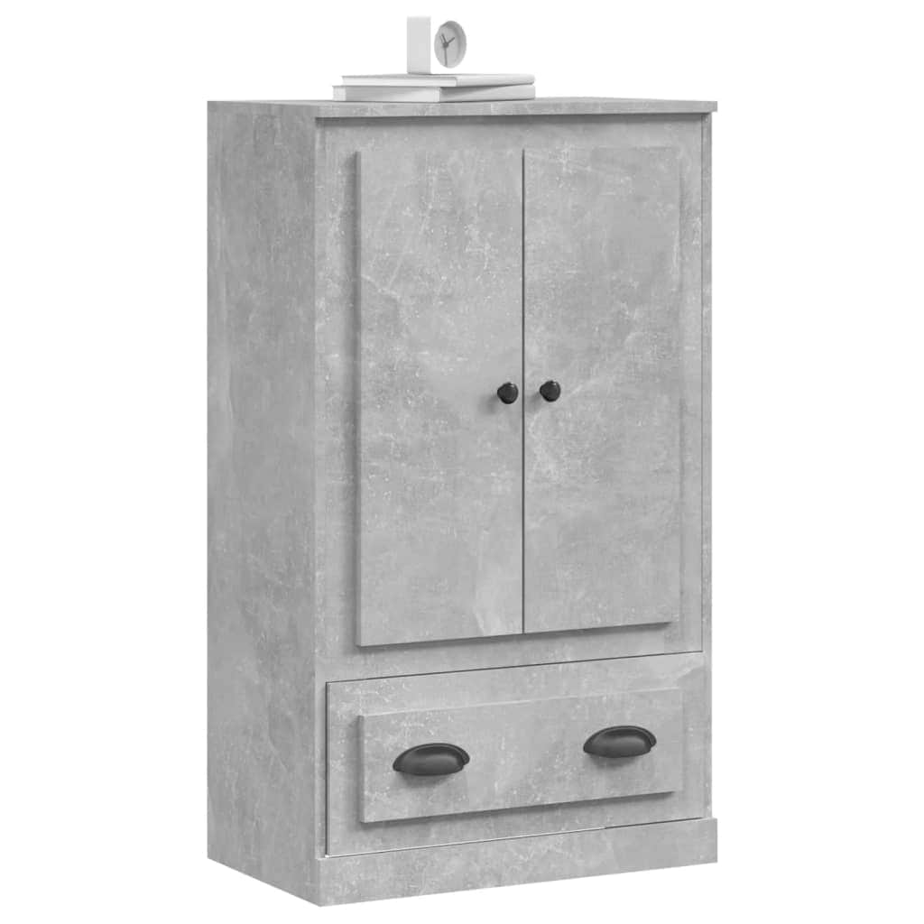 Sleek White Highboard in Engineered Wood