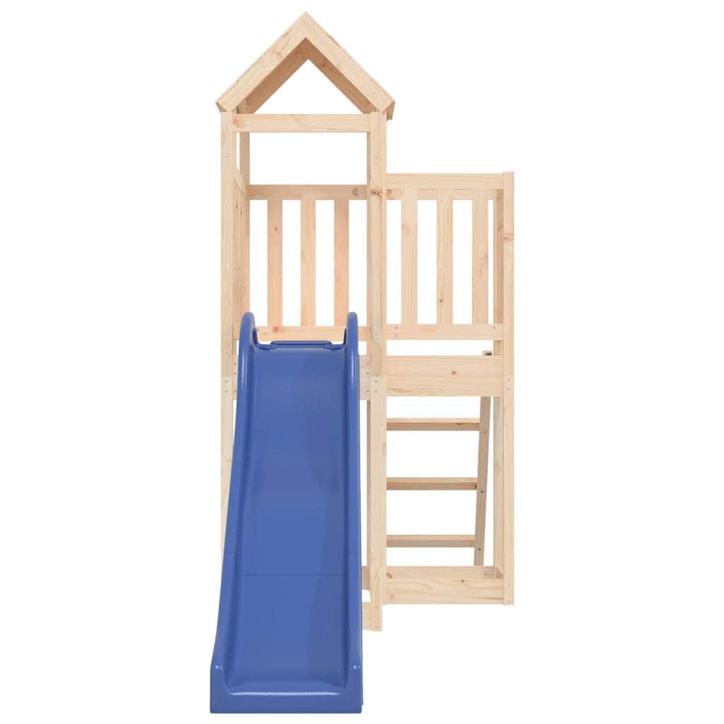 Slide 'n' Hide: A Rustic Pine Playhouse Adventure