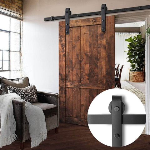 Sliding Barn Door Hardware - Black