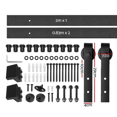 Sliding Barn Door Hardware Track Set 3.66M