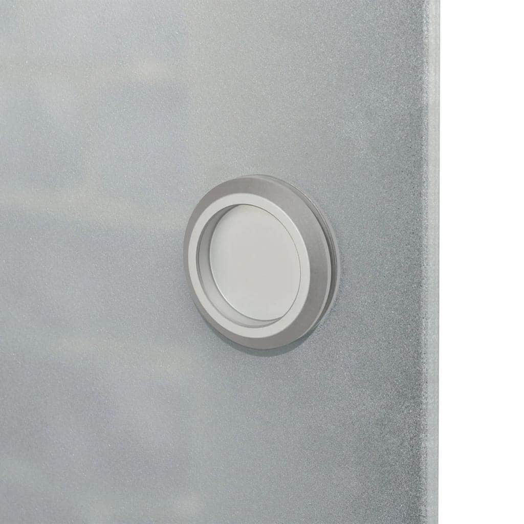 Sliding Door Glass and Aluminium 178 cm Silver