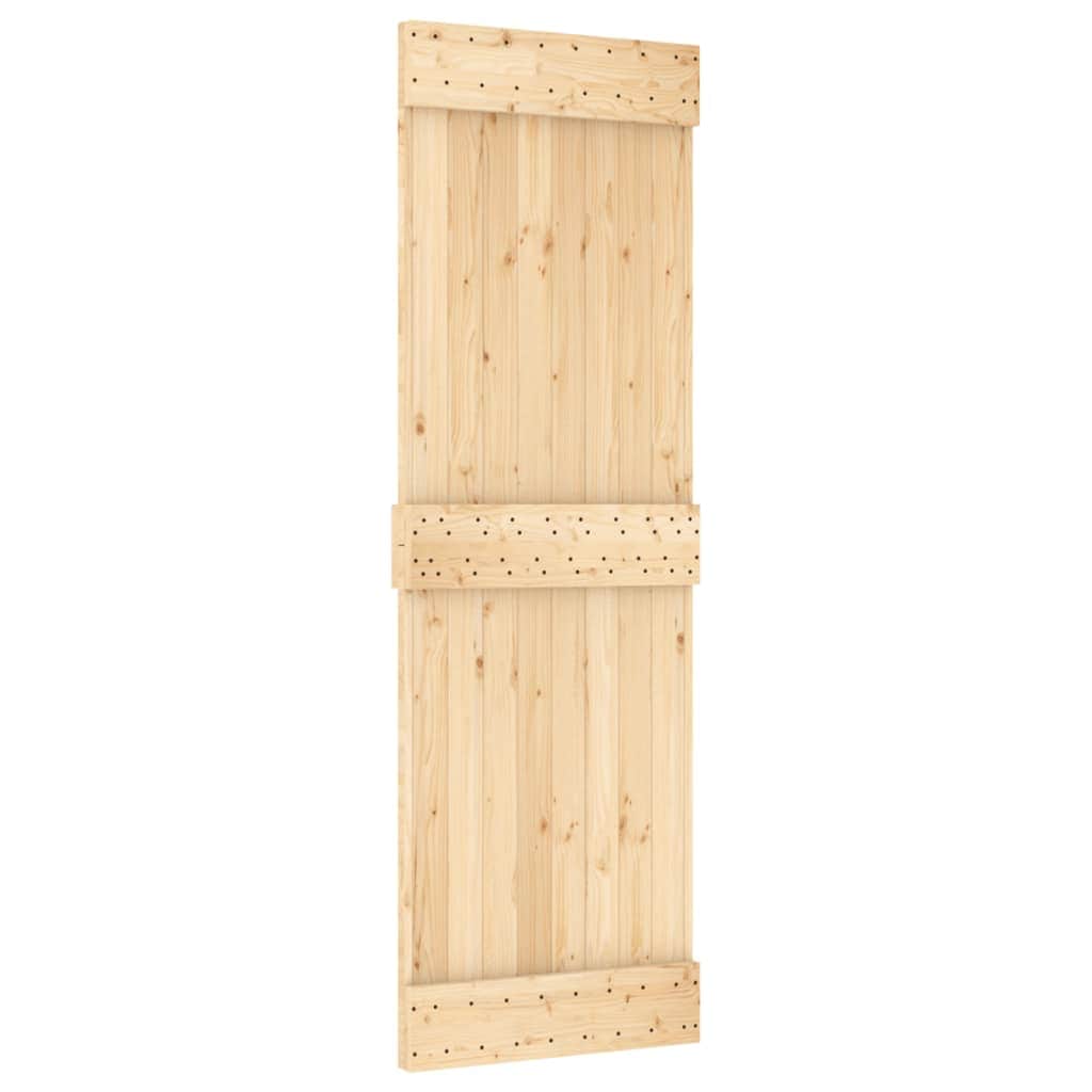Sliding Door with Hardware Set Solid Wood  Pine