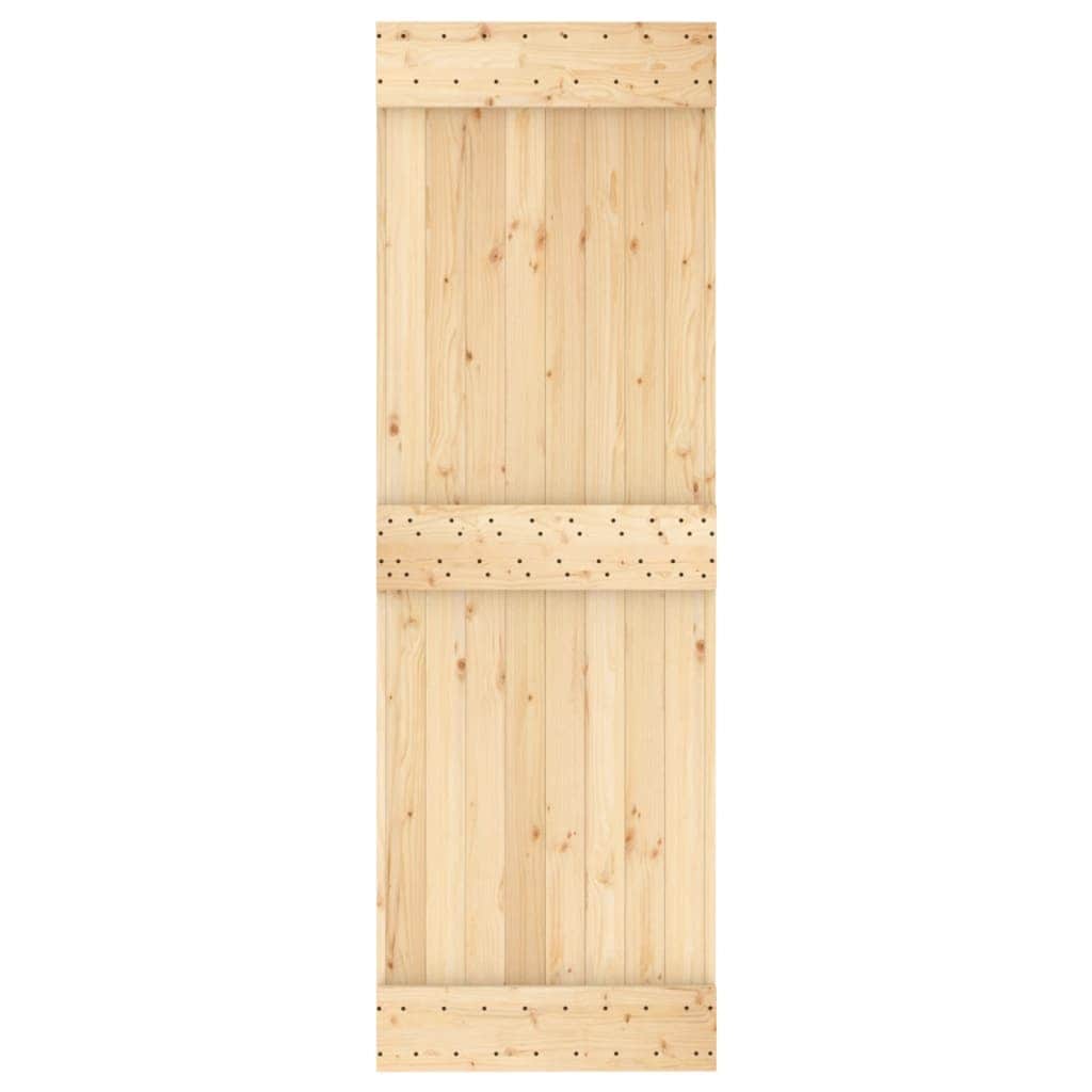 Sliding Door with Hardware Set Solid Wood  Pine