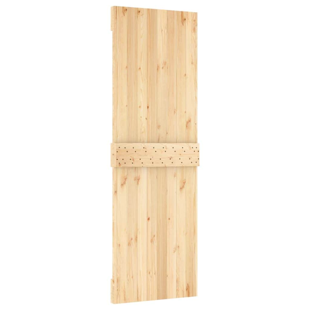 Sliding Door with Hardware Set Solid Wood  Pine