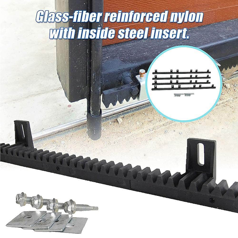 Sliding Gate Hardware Accessories Kit - 4M Gear Rack Track