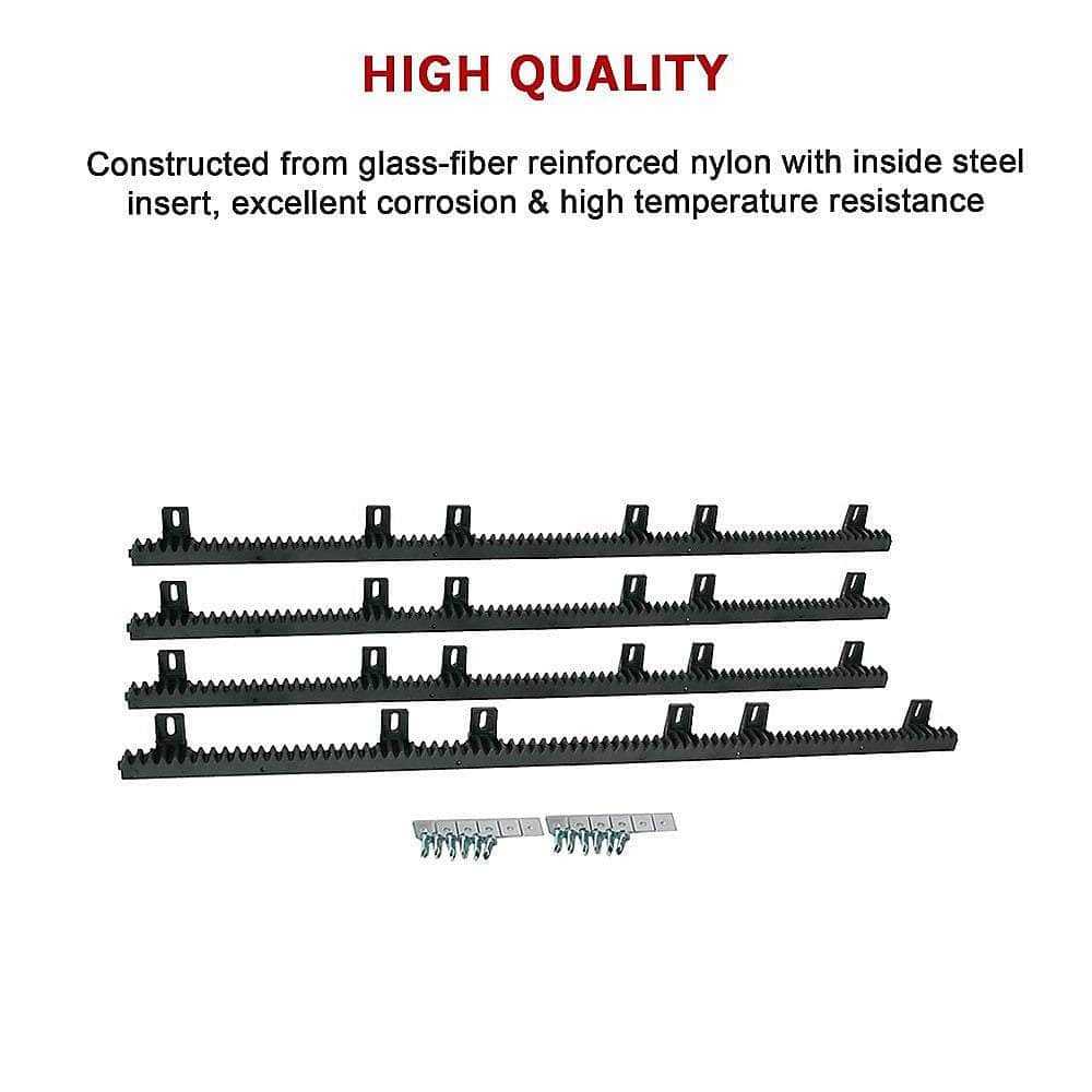Sliding Gate Hardware Accessories Kit - 4M Gear Rack Track