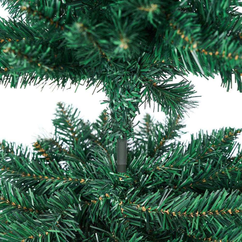 Slim Christmas Tree 1.8M 6FT Green Artificial Xmas Tree for Home Decor