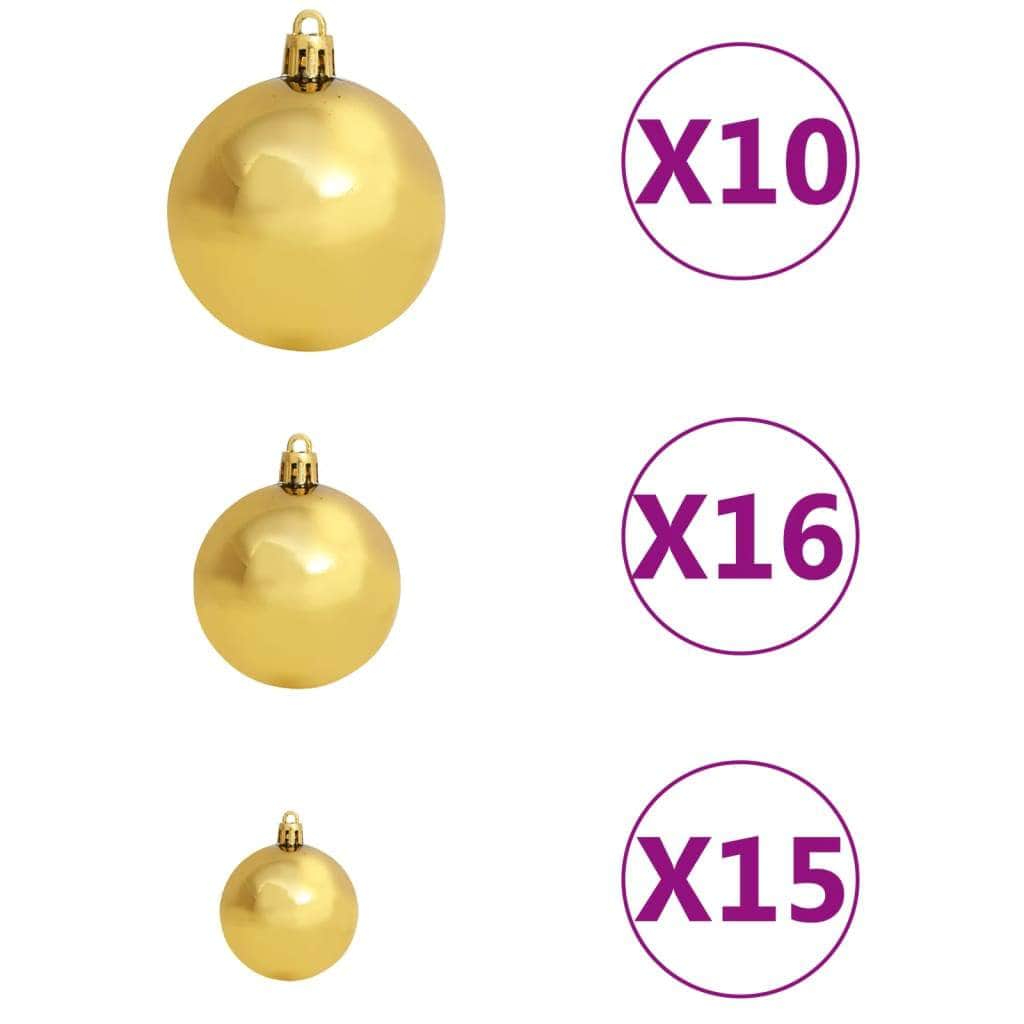 Slim Christmas Tree 300 LEDs, Ball Set 300/270 cm