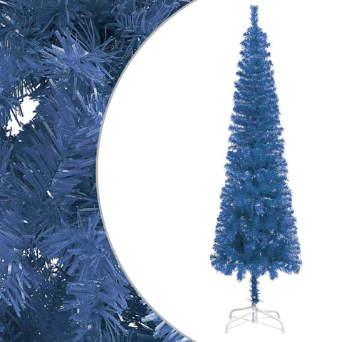 Slim Christmas Tree Blue 240 cm