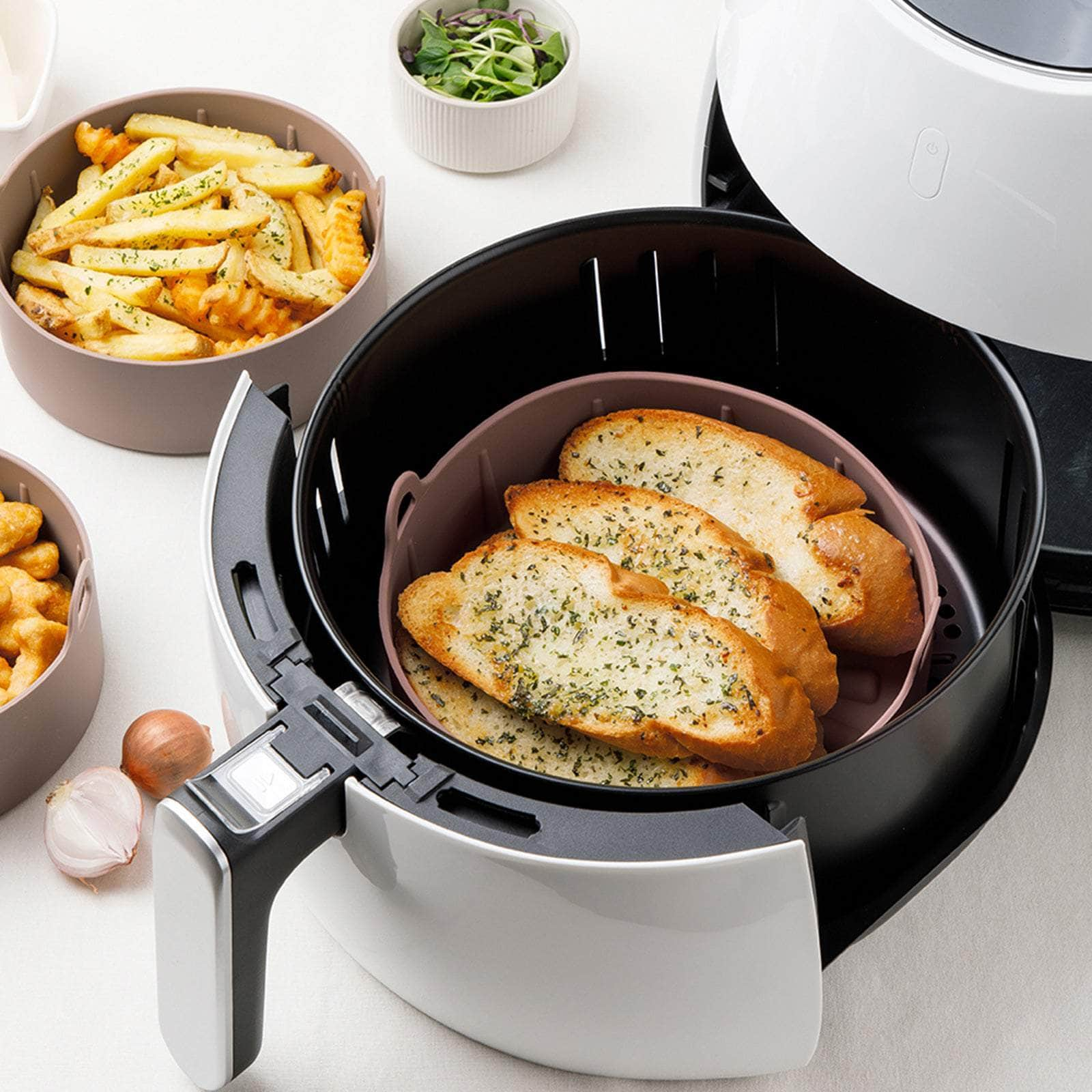 Small Chocolate Airfryer Reusable Silicone Pot Nonstick Nontoxic