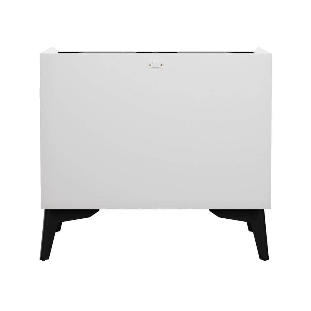 Smart Bedside Table Wireless Charging LED 2 Drawers
