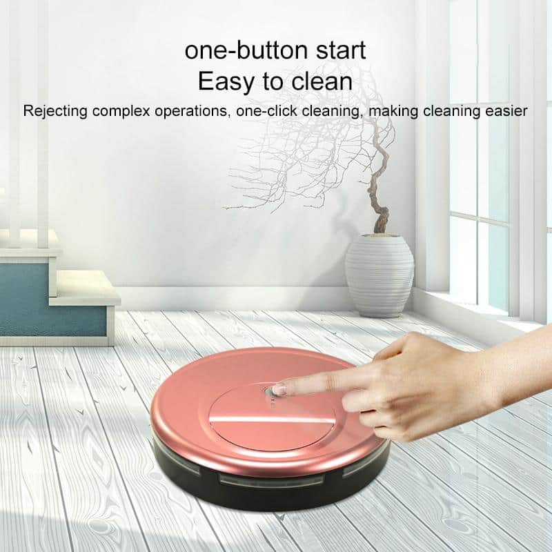 Smart Household Robot Vacuum Cleaner Automatic Sweeping Mop Grey