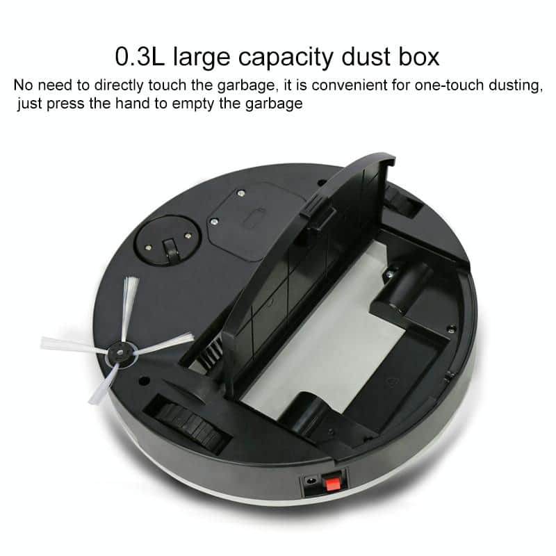 Smart Household Robot Vacuum Cleaner Automatic Sweeping Mop Grey