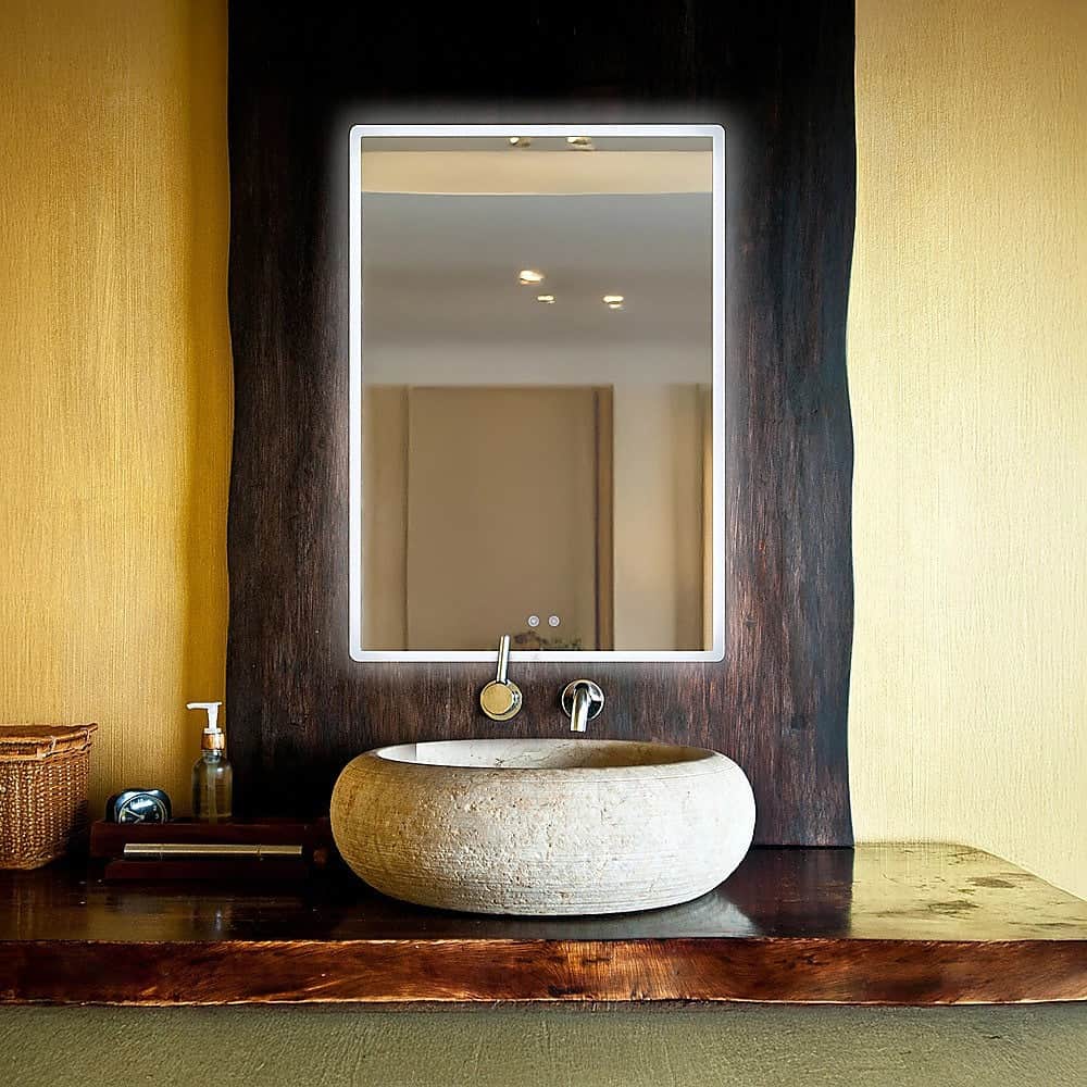 Smart Mirror Bathroom Vanity Led Lighted Wall Mirror 800X600Mm