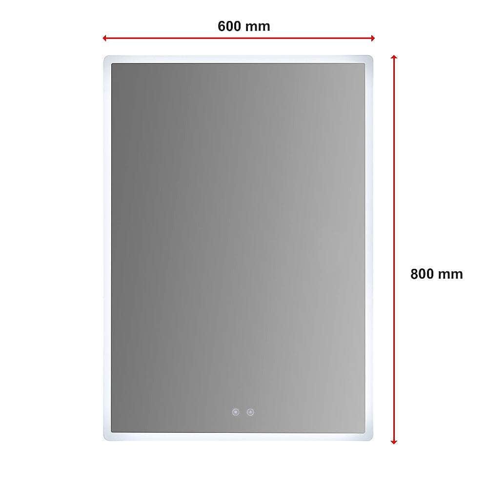 Smart Mirror Bathroom Vanity Led Lighted Wall Mirror 800X600Mm