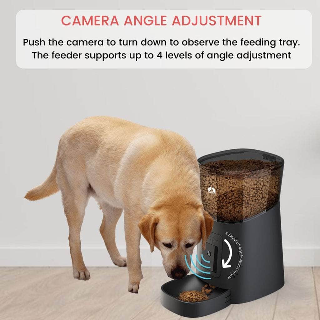 Smart Pet Feeder With Camera - Black -