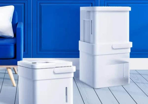 Smart Wi-Fi Cube Dehumidifier, 12L Tank, 20L/Day Capacity
