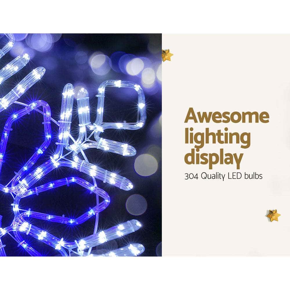 Snowflake Elegance 82cm Christmas Lights Motif LED Outdoor Decoration
