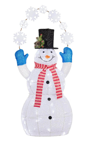 Snowman with Lights 120cm Outdoor