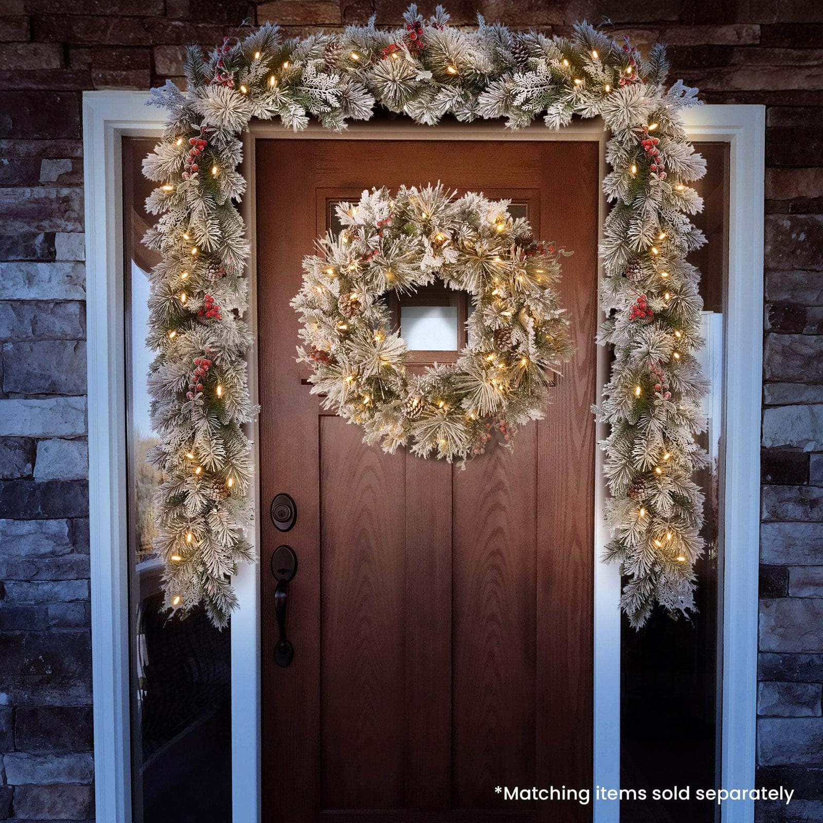 274Cm - National Tree Company Snowy Bedford Christmas Garland - 274cm - photo 12