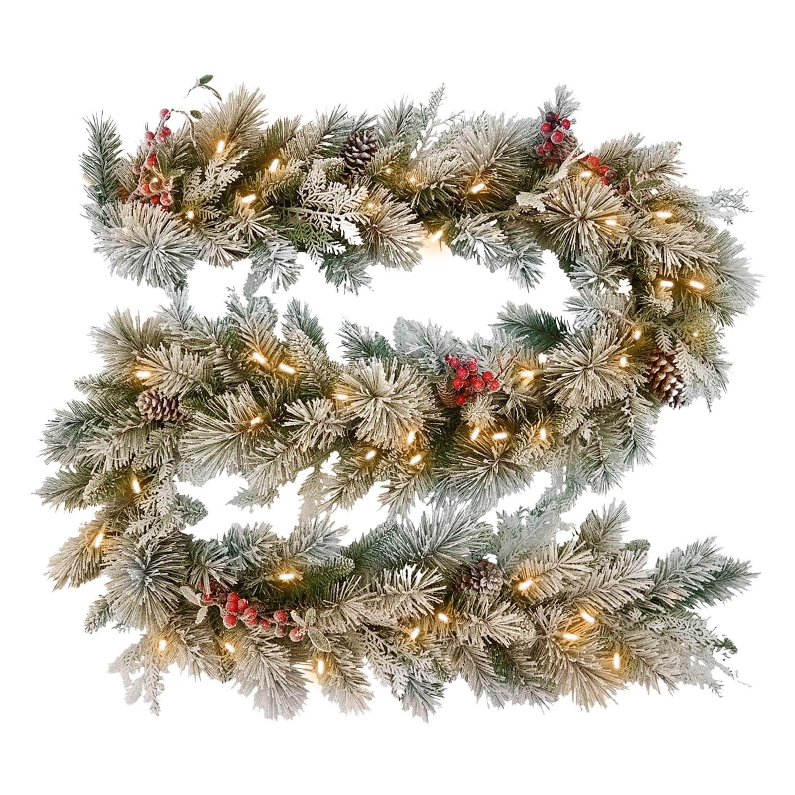 National Tree Company Snowy Bedford Christmas Garland - 274cm | 274Cm - photo 14