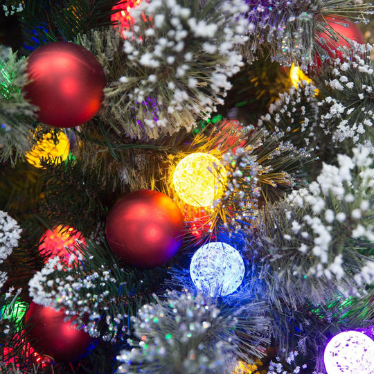 Snowy Bristle 2.7m Multicolour Pre-Lit Christmas Tree with 2870 Tips | dsd - photo 6