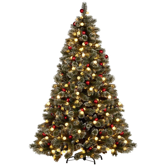 Snowy Bristle 2.7m Multicolour Pre-Lit Christmas Tree with 2870 Tips | dsd