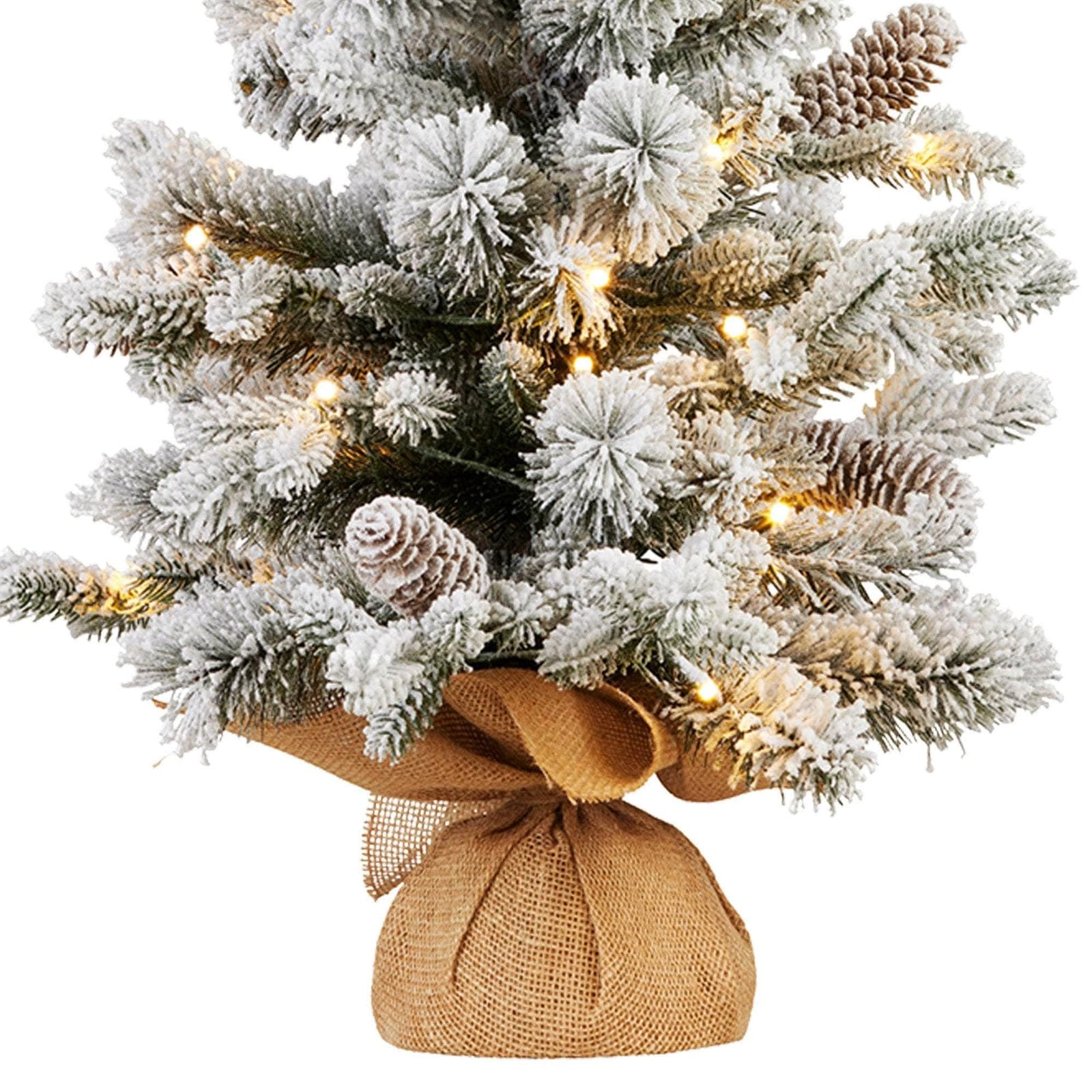 61Cm - 61cm Snowy Dorchester Tabletop Christmas Tree - photo 12