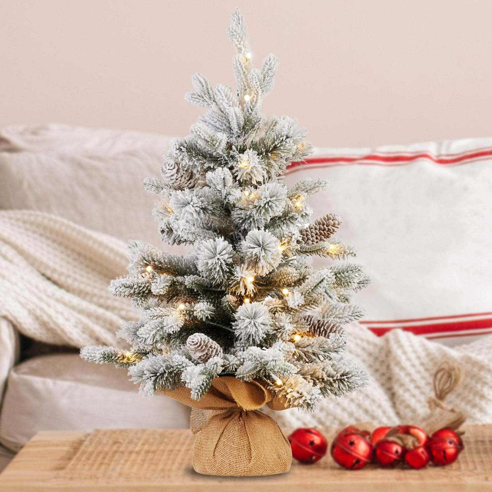 61cm Snowy Dorchester Tabletop Christmas Tree | dsd - photo 13
