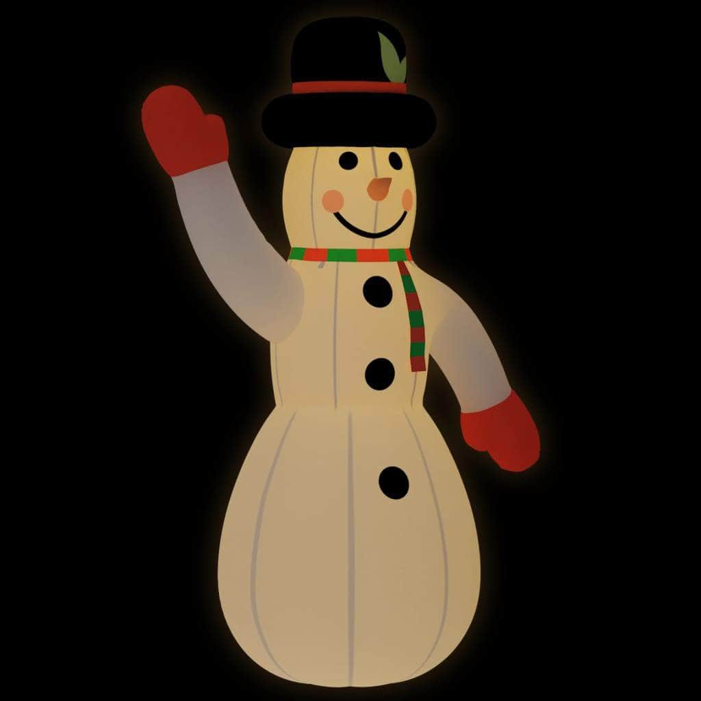 Snowy Glow: Illuminated Christmas Inflatable Snowman