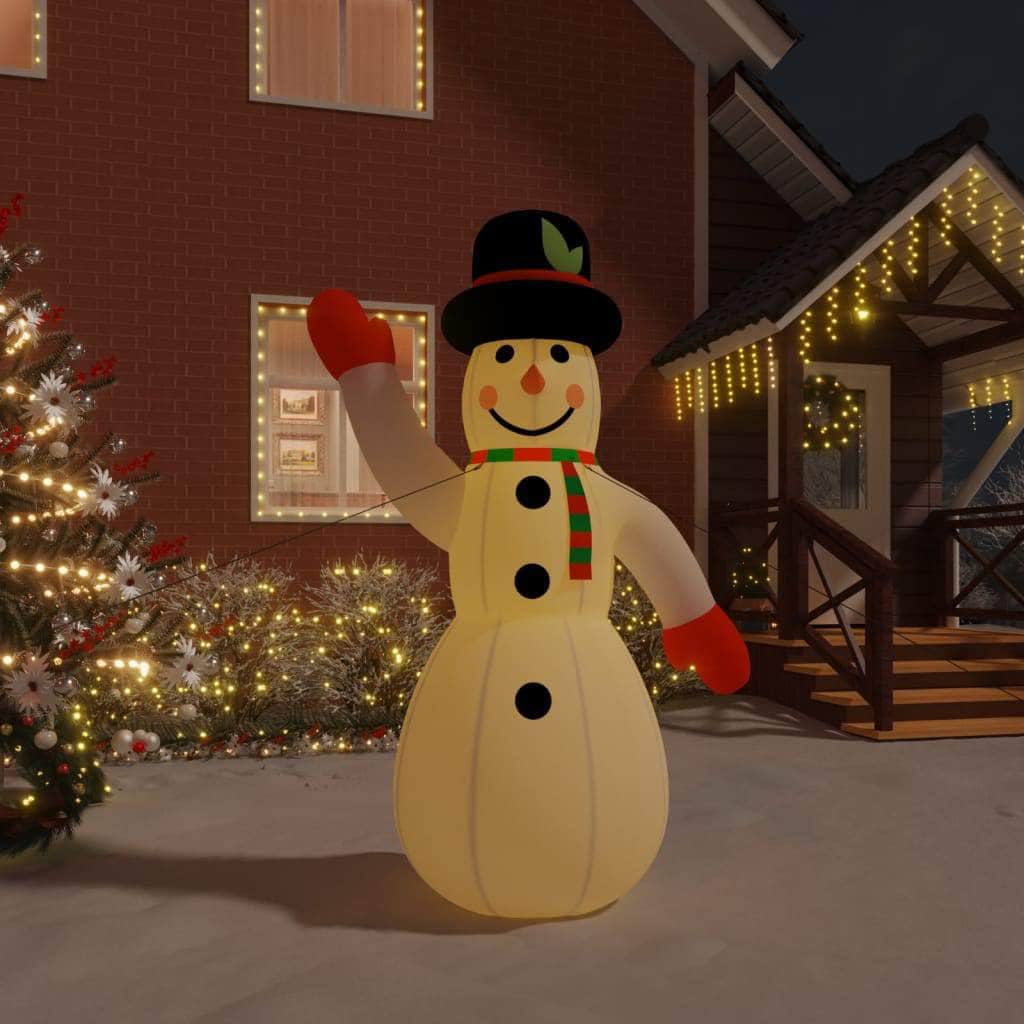 Snowy Glow: Illuminated Christmas Inflatable Snowman