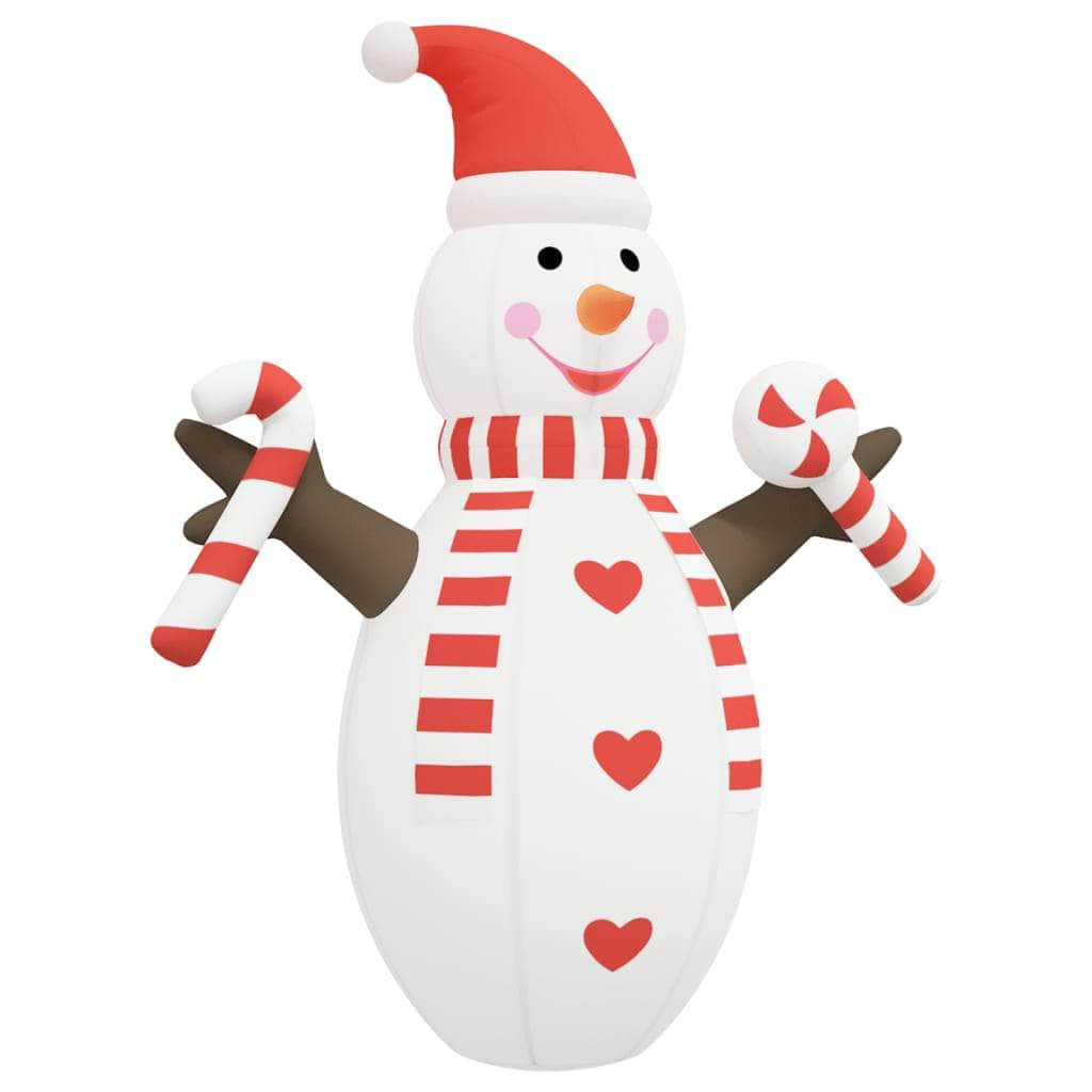 Snowy Glow: Illuminated Christmas Inflatable Snowman