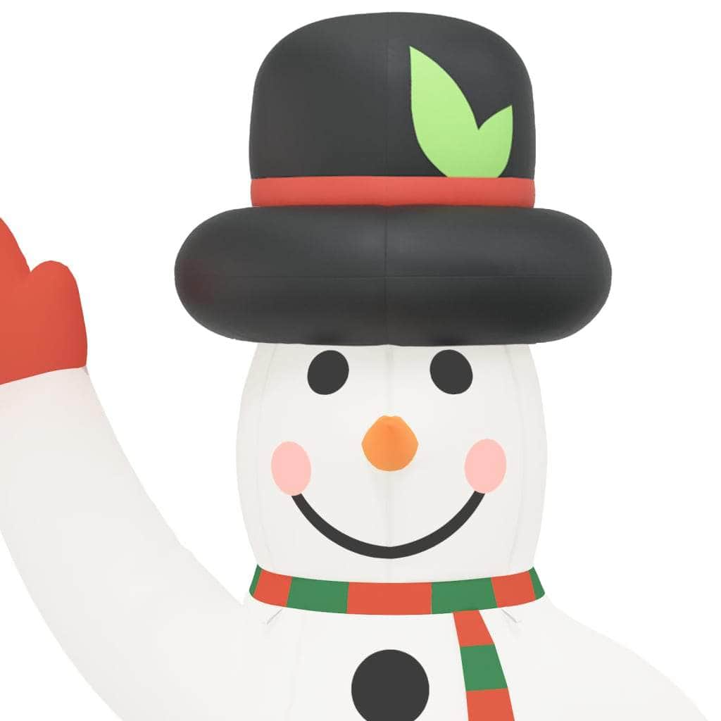 Snowy Glow: Illuminated Christmas Inflatable Snowman
